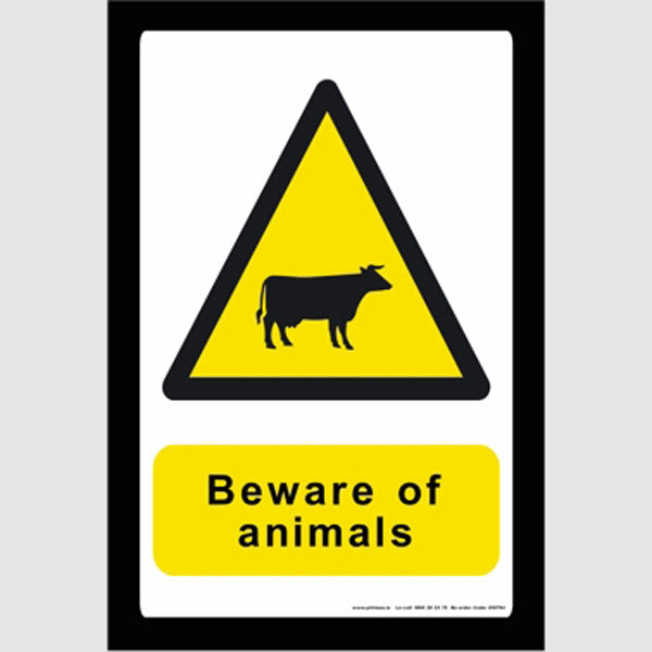 Beware of Animals Farm Safety Sign